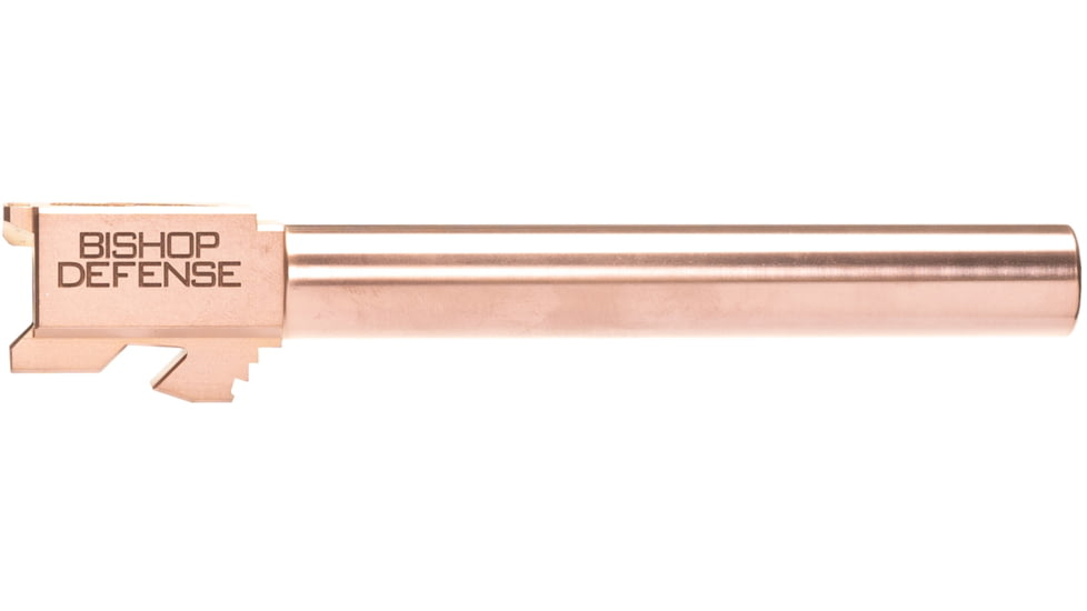 Bishop Defense Match Grade Pistol Barrel, Glock 34, 9mm, 5.31 in, 1-10 Twist, Rose Gold, BDBLG34RSGLD