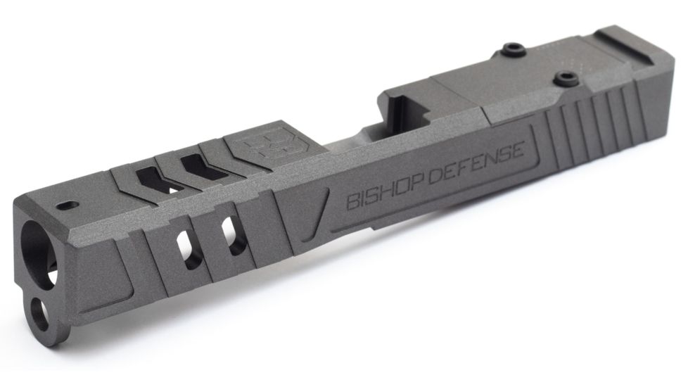 Bishop Defense Pistol Slide, Glock 17, Gen 3, Tier 2, Gray BDSLG17G3T2GRY