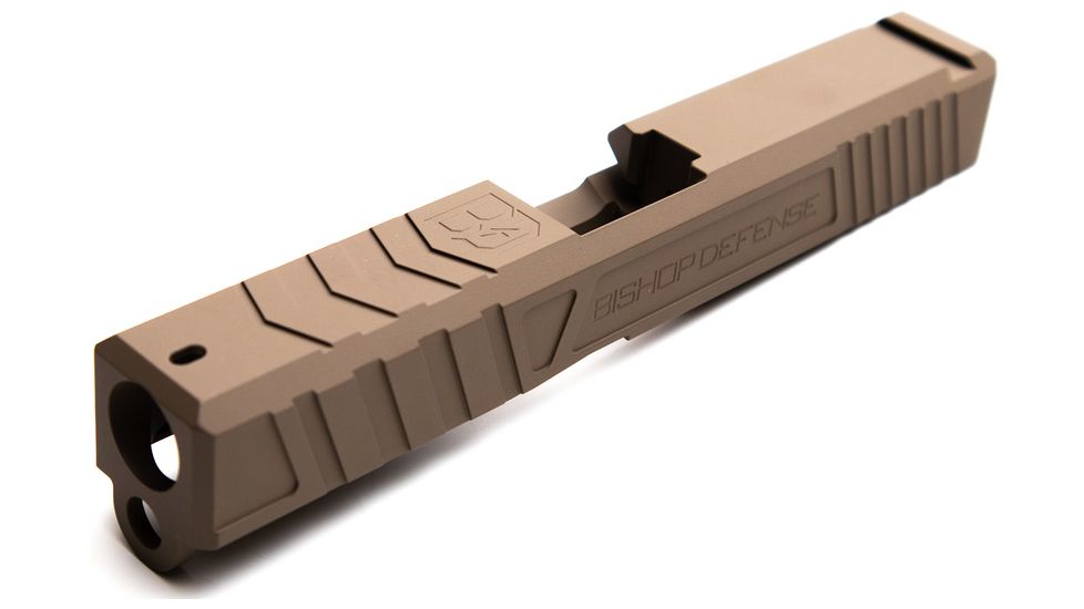Bishop Defense Pistol Slide, Glock 19, Gen 3, Tier 3, Flat Dark Earth, BDSLG19G3T3FDE