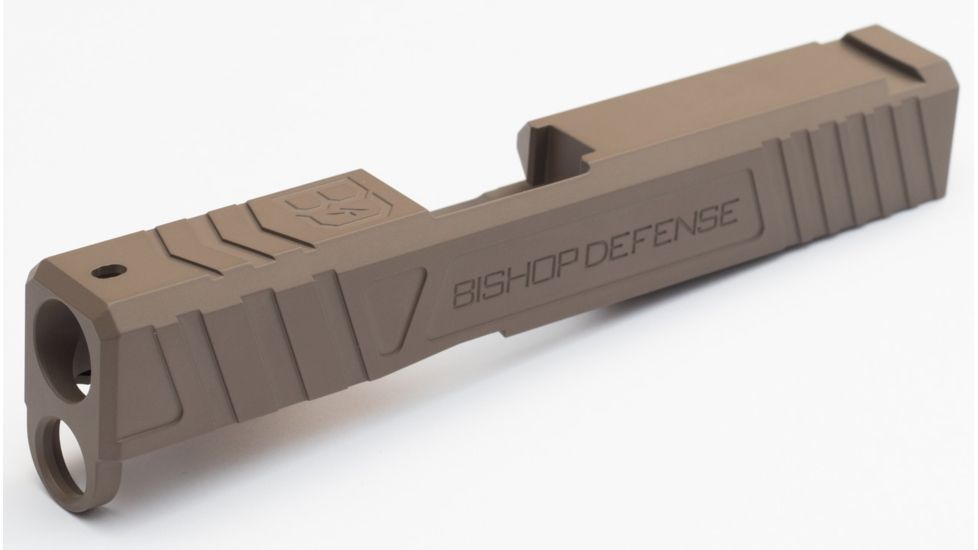 Bishop Defense Pistol Slide, Glock 43, Gen 3, Tier 3, Flat Dark Earth BDSLG43G3T3FDE