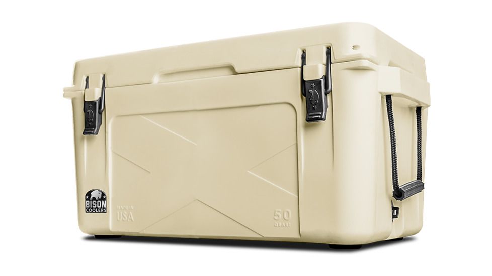 Bison Coolers 50 QT Bison Cooler, Sand 500202