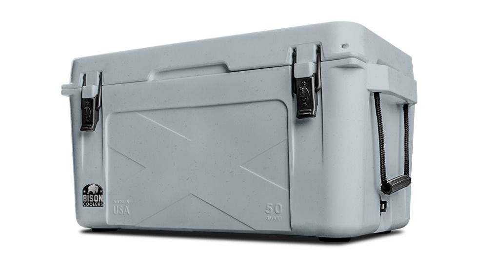 Bison Coolers 50 QT Bison Cooler, Gray Granite 500203
