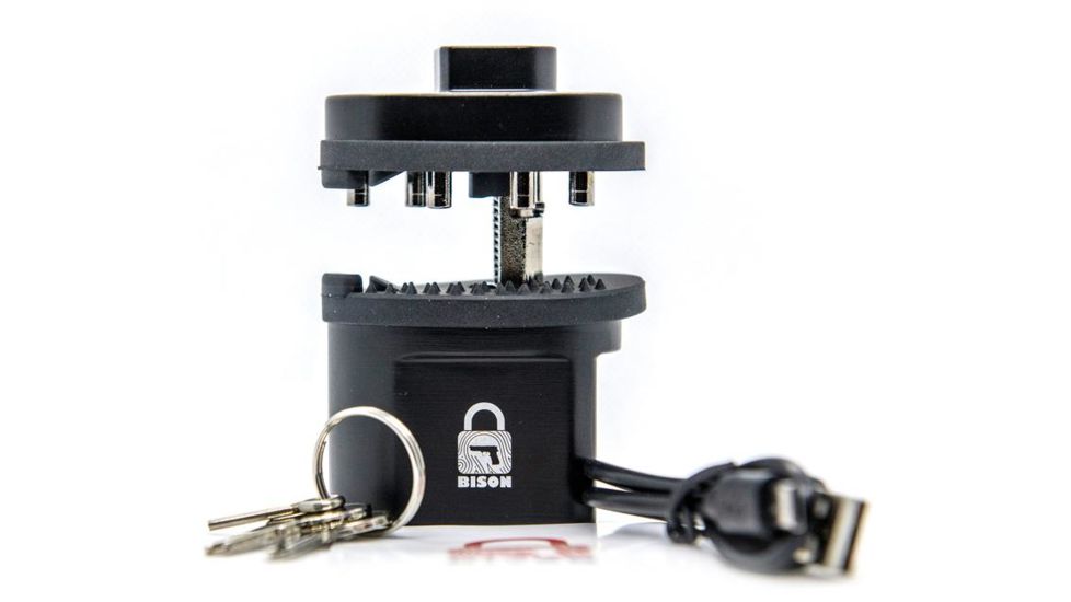 Bison L1 Biometric Fingerprint Trigger Lock, Black, Small, 860001243802