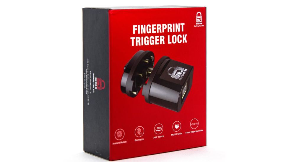 Bison L1 Biometric Fingerprint Trigger Lock, Black, Small, 860001243802