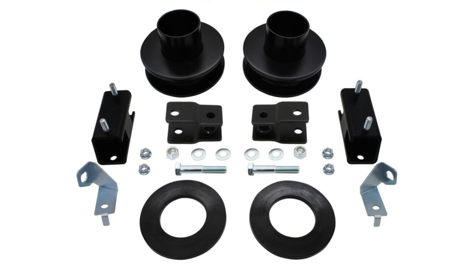 Bison Offroad Leveling Kit for Ford Super Duty 4WD 2011-2019, 35in Max Tire Size, Black, 2.5, FF-2503-35