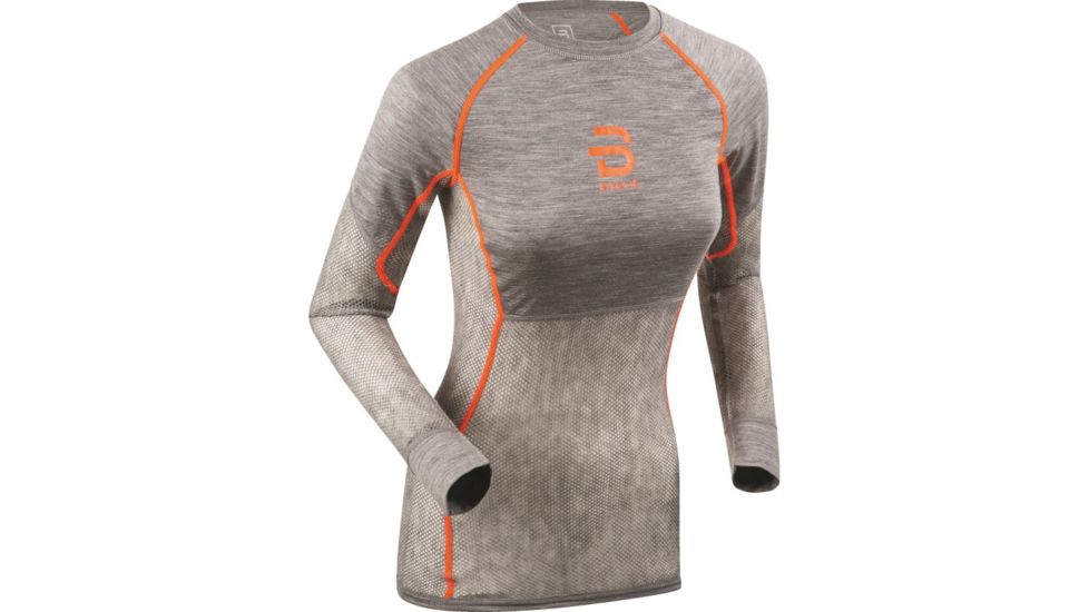Bjorn Daehlie Airnet Shirt - Women's-Shocking Orange-Small