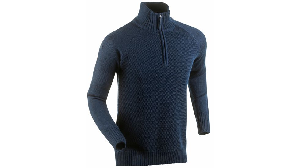 Bjorn Daehlie Half Zip Cabin Sweater - Men's -Navy Blazer-Large