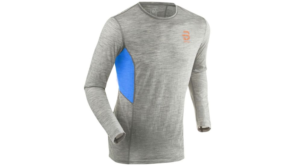 Bjorn Daehlie Training Wool Long Sleeve - Men's, Nine Iron, Extra Large, 332721-95400-XL