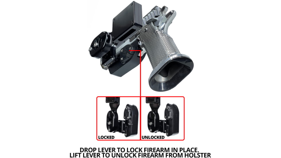 Black Scorpion Outdoor Gear 2011 OWB Pro Heavy Duty Competition Speed Holster, 2011 w/Magnets, Black, HC07-USPSA-2011