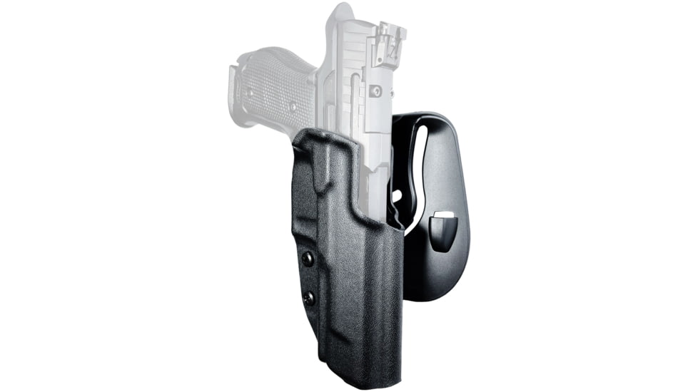 Black Scorpion Outdoor Gear Kydex OWB Paddle Holster, Walther Q5 Match SF, Right Hand, Black, HC03-PADDLE-WALTHERSFBKRH