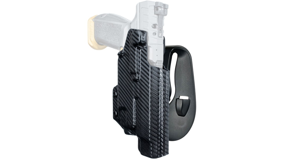 Black Scorpion Outdoor Gear OWB Paddle Holster, Canik SFx Rival w/ TLR-7/TLR-8, Right Hand, Carbon Fiber, HC03-PADDLE-RIVALTLR8-CFRH