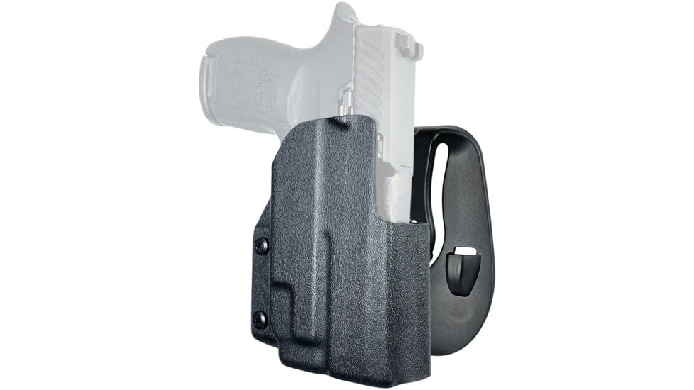 Black Scorpion Outdoor Gear OWB Paddle Holster, Sig Sauer P320 Compact w/ TLR-7A, Right Hand, Black, HC03-PADDLE-P3204TLR