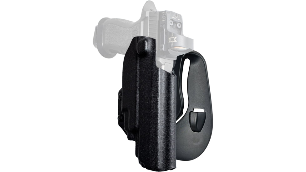 Black Scorpion Outdoor Gear OWB Paddle Holster, Sig Sauer P320 Full Size w/ TLR-7/TLR-8, Right Hand, Black, HC03-PADDLE-P320TLR8BKRH