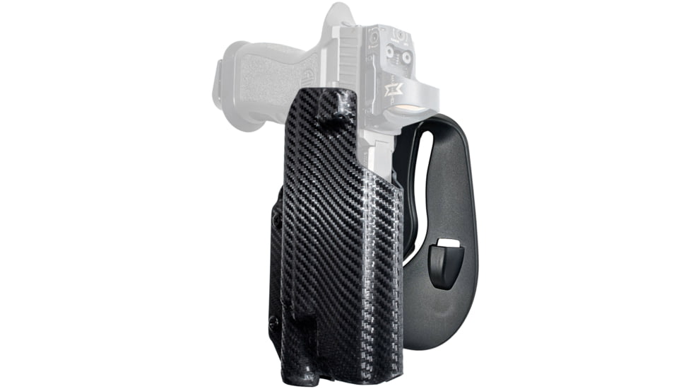 Black Scorpion Outdoor Gear OWB Paddle Holster, Sig Sauer P320 Full Size w/ X-300, Right Hand, Carbon Fiber, HC03-PADDLE-P320X3000CFRH