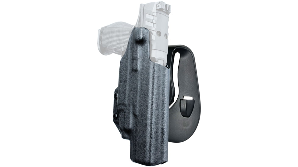 Black Scorpion Outdoor Gear OWB Paddle Holster, Walther PDP 5in w/ TLR-7/TLR-8, Right Hand, Black, HC03-PADDLE-PDP5TLR8BKRH