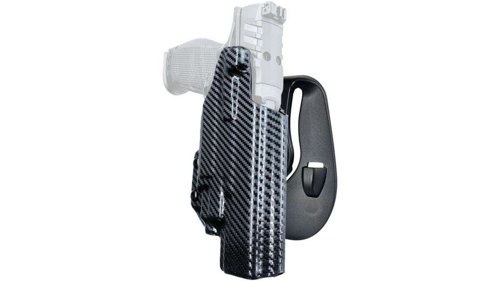 Black Scorpion Outdoor Gear OWB Paddle Holster, Walther PDP 5in w/ TLR-7/TLR-8, Right Hand, Carbon Fiber, HC03-PADDLE-PDP5TLR8CFRH