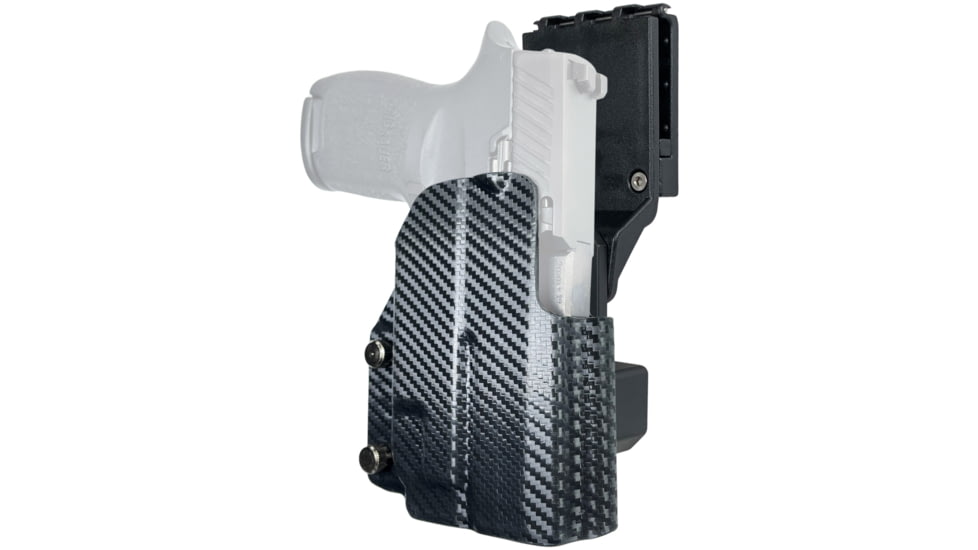 Black Scorpion Outdoor Gear Pro Competition OWB Holster, Sig Sauer P320 Compact w/ TLR-7A, Right Hand, Carbon Fiber, HC04-USPSA-P3204TLR7-CFRH