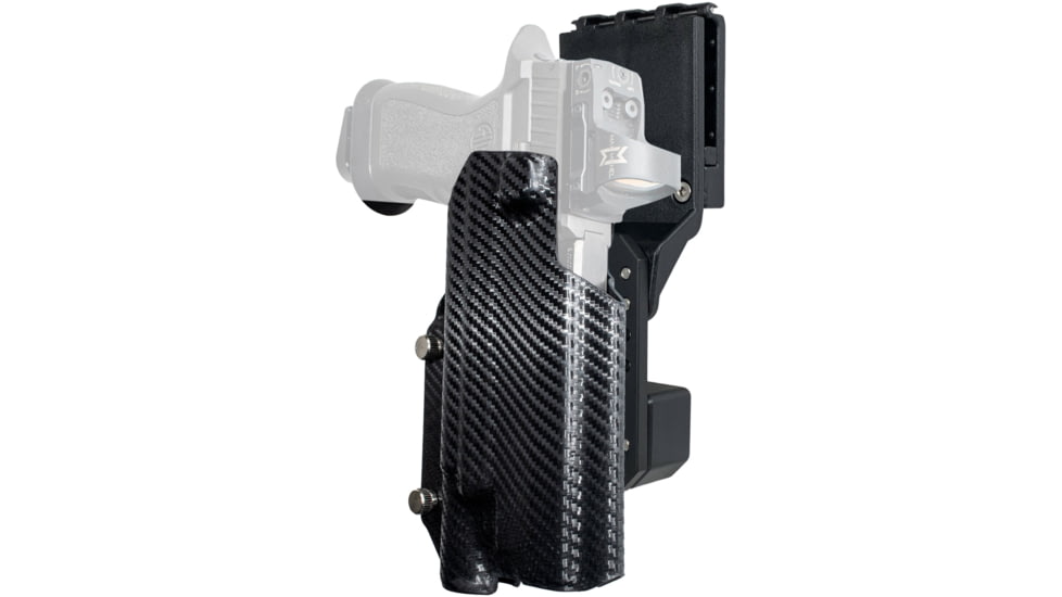 Black Scorpion Outdoor Gear Pro Competition OWB Holster, Sig Sauer P320 Full Size w/ X300, Right Hand, Carbon Fiber, HC04-USPSA-P320X5X300CFRH