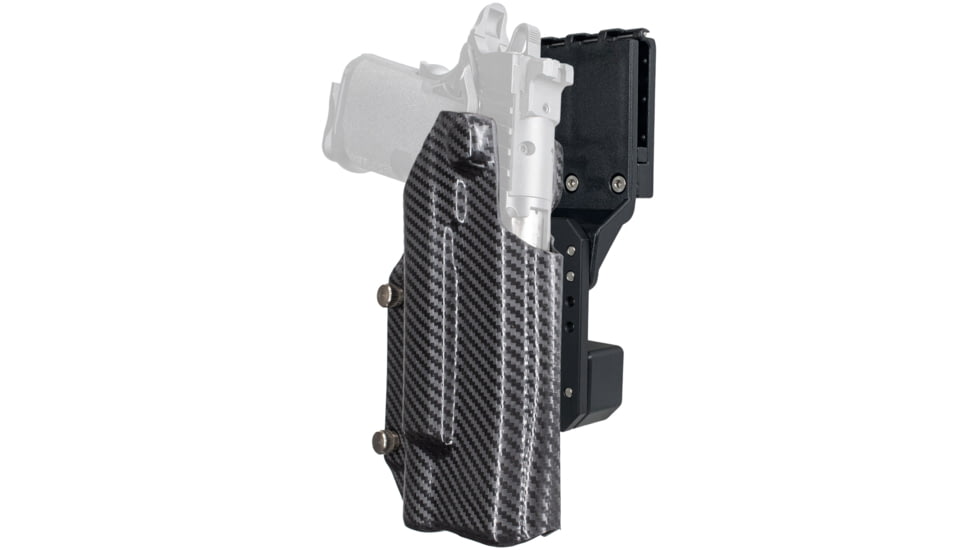 Black Scorpion Outdoor Gear Pro Competition OWB Holster, Springfield Armory Prodigy 5in w/ X300 , Right Hand, Carbon Fiber, HC04-USPSA-PRODI5X300-CFRH