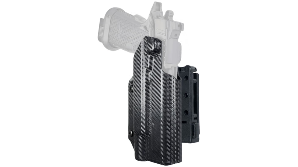 Black Scorpion Outdoor Gear Pro IDPA Competition OWB Holster, Staccato XC w/ X300, Right Hand, Carbon Fiber, HC03-IDPA-STACXC300-CFRH
