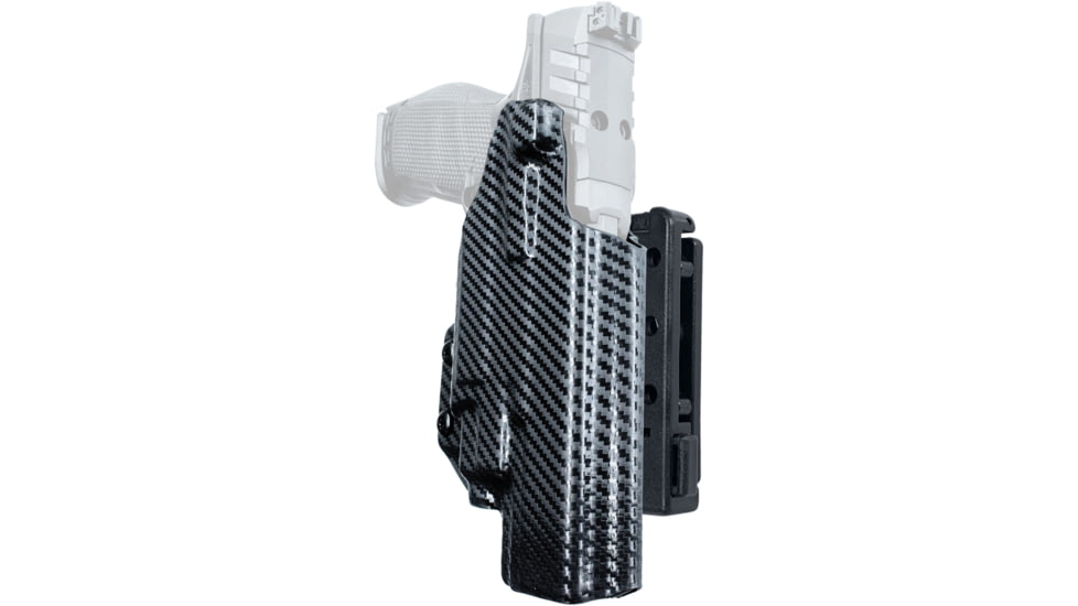 Black Scorpion Outdoor Gear Pro IDPA Competition OWB Holster, Walther PDP 5in w/ TLR-7/TLR-8, Right Hand, Carbon Fiber, HC03-IDPA-PDP5TLR8CFRH