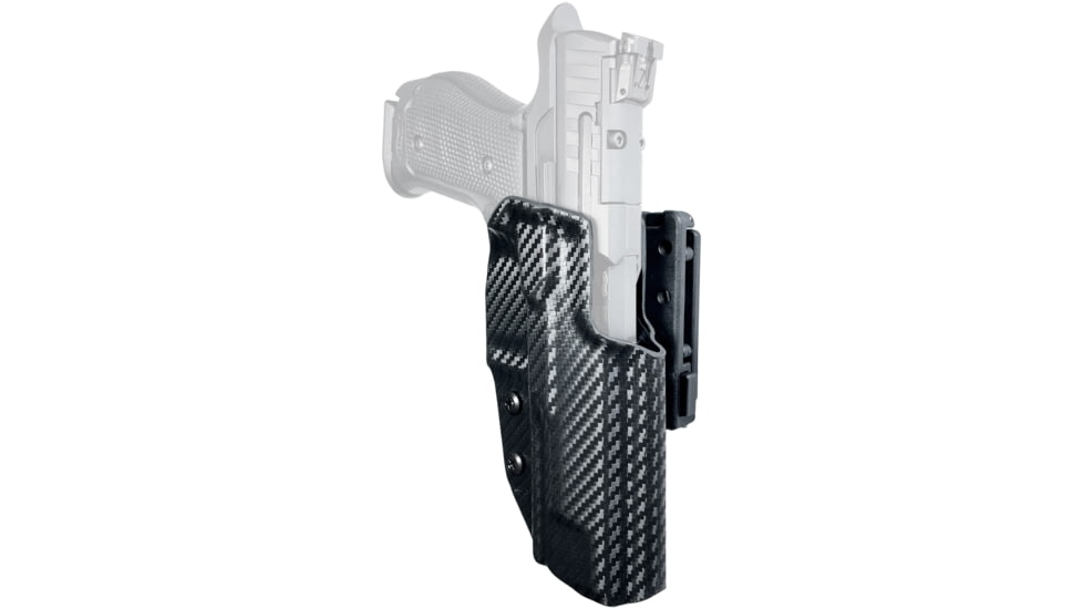 Black Scorpion Outdoor Gear Pro IDPA Competition OWB Holster, Walther Q5 Match SF, Right Hand, Carbon Fiber, HC03-IDPA-WALTHERSFCFRH