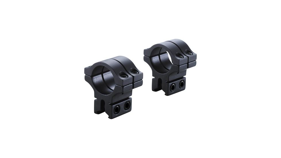 Model 263 1in Long Double Strap Dovetail Rings,Matte Black