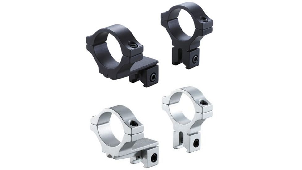 BKL Technologies Model 274 0.6in Offset Dovetail Rings, Black, Silver