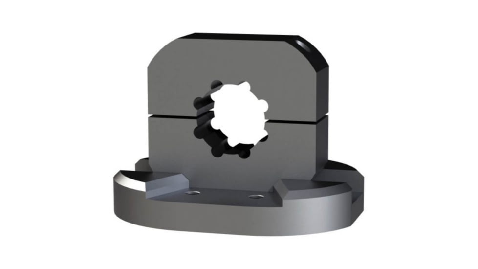 Blac-Rac 7/8in Tube Mount, Black/Gray, 26078