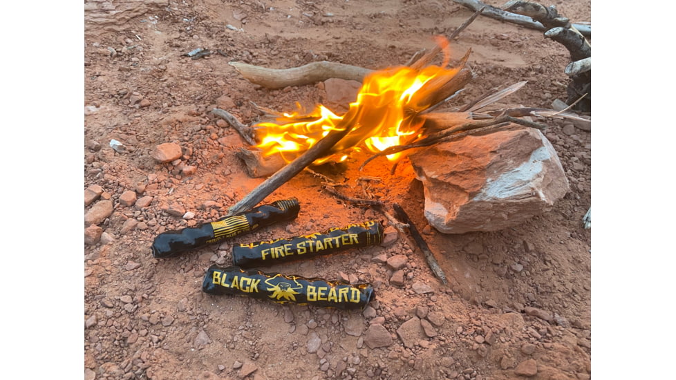 Black Beard Fire Starter, Black/Yellow, BB-FireStarter