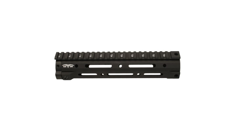 Black Dawn Multi-Mount Black Finish Rail, Mid-Length, 9.25in. 194848