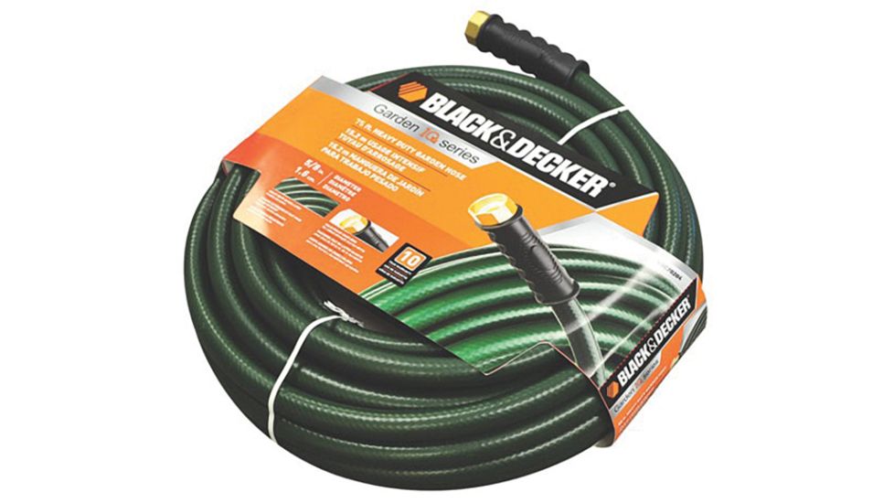 Black &amp; Decker 5/8in x 75ft Heavy Duty Garden Hose, Green BD70204