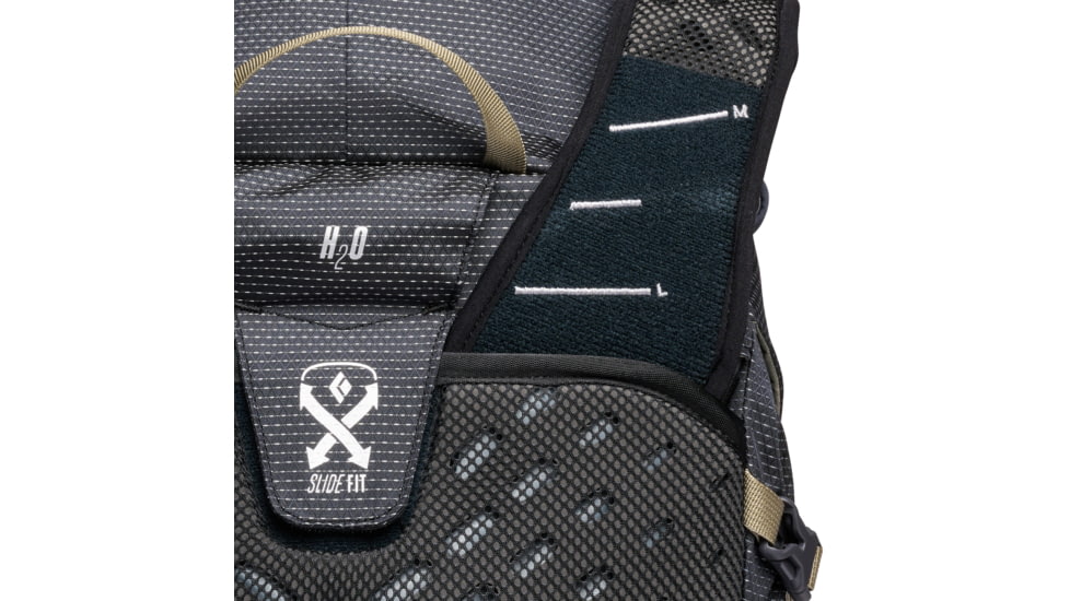 Black Diamond 28L Trail Vista Backpack, Black/Carbon, Medium/Large, BD6812659150M-L1