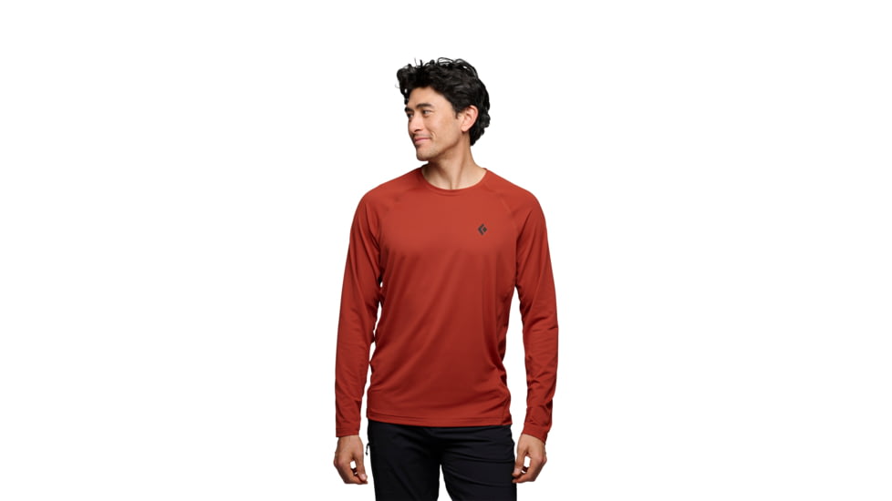 Black Diamond Alpenglow Long Sleeve Crew - Mens, Burnt Sienna, Medium, AP7520926044MED1