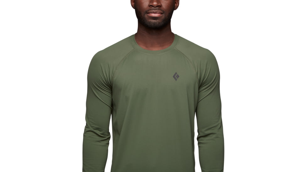 Black Diamond Alpenglow Long Sleeve Crew - Mens, Tundra, Medium, AP7520923010MED1