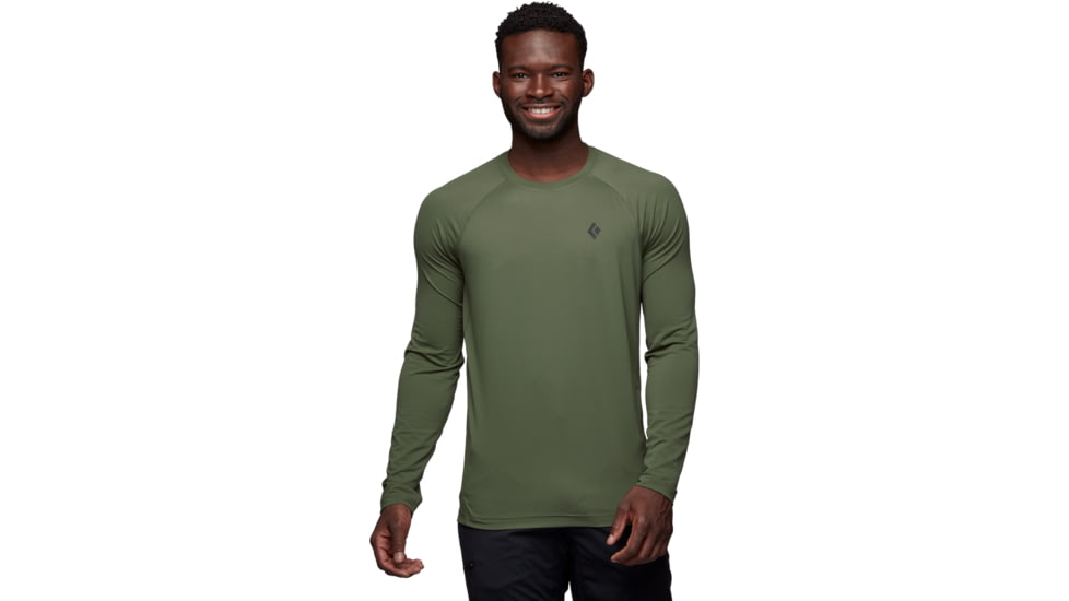Black Diamond Alpenglow Long Sleeve Crew - Mens, Tundra, Medium, AP7520923010MED1