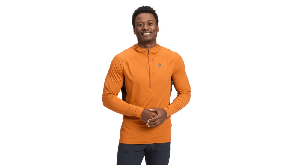 Black Diamond Alpenglow Pro Hoody - Mens, Saffron, Large, AP7520938012LRG1