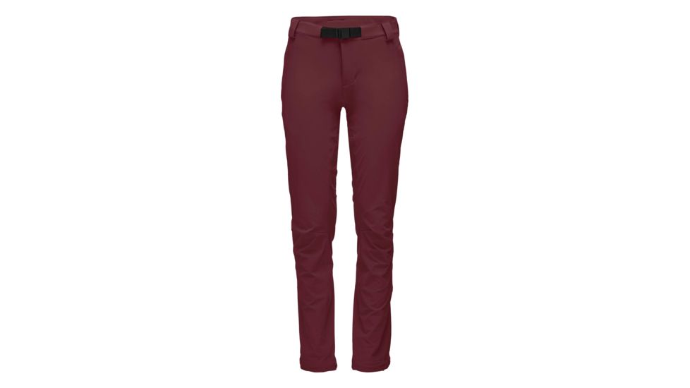 Black Diamond Alpine Soft Shell Pants - Womens, Bordeaux, Large, APQP9E602LRG1