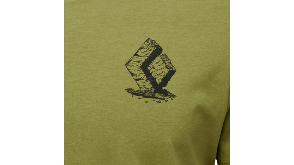 Black Diamond Boulder Short Sleeve T-Shirt - Mens, Camp Green, Medium, AP7524043039MED1