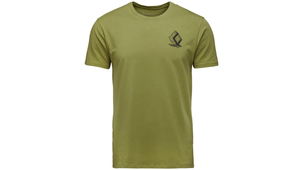 Black Diamond Boulder Short Sleeve T-Shirt - Mens, Camp Green, Medium, AP7524043039MED1