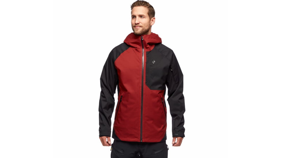 Black Diamond Boundary Line Insulated Jck - Mens, Dark Crimson/Black, Large, AP7460609162LRG1
