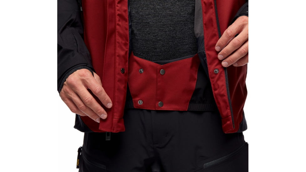 Black Diamond Boundary Line Insulated Jck - Mens, Dark Crimson/Black, Large, AP7460609162LRG1