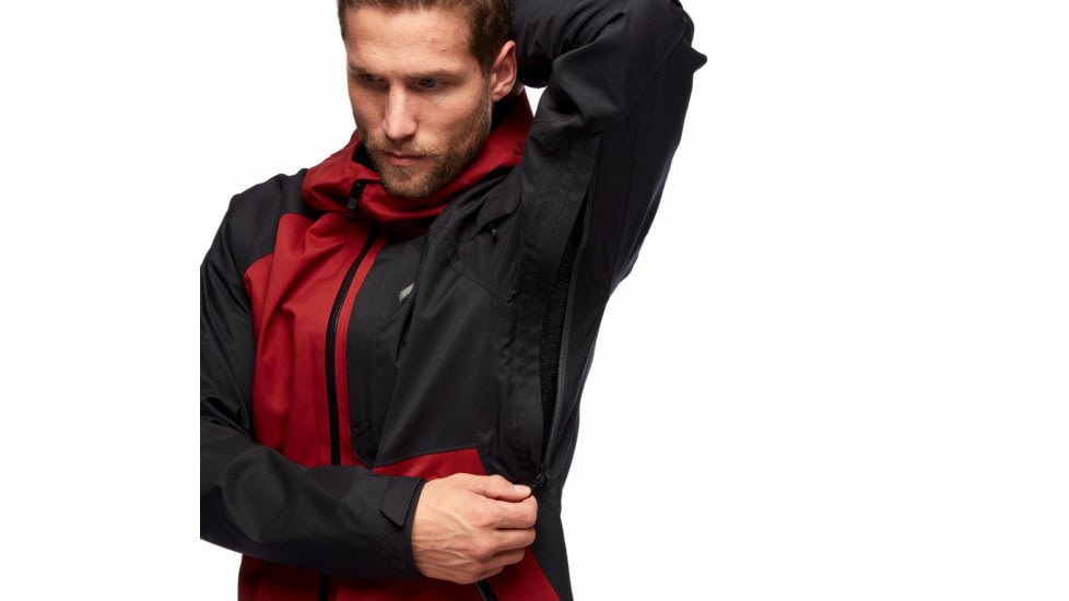 Black Diamond Boundary Line Insulated Jck - Mens, Dark Crimson/Black, Large, AP7460609162LRG1