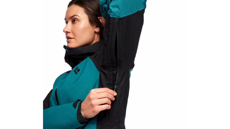 Black Diamond Boundary Line Insulated Jck - Womens, Sea Pine/Black, Large, AP7460619179LRG1