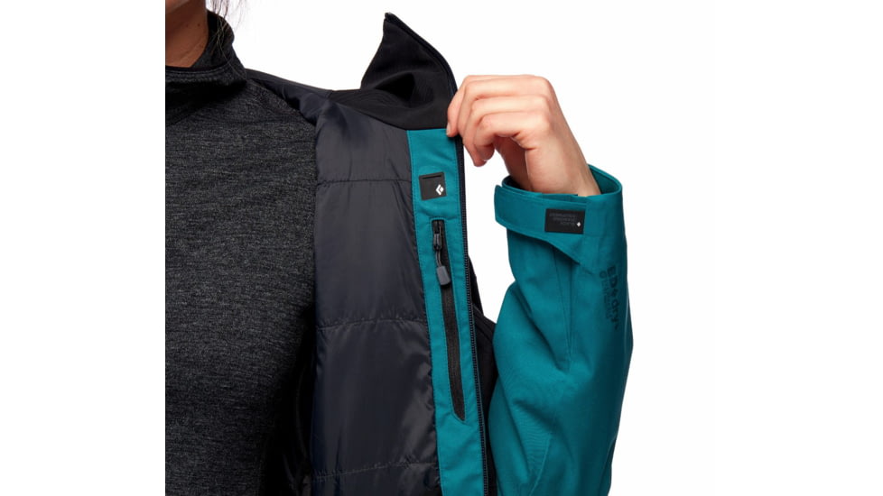 Black Diamond Boundary Line Insulated Jck - Womens, Sea Pine/Black, Large, AP7460619179LRG1