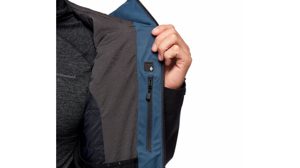 Black Diamond Boundary Line Mapp Insul Jck - Mens, Azurite/Black, Extra Large, AP7461809145XLG1