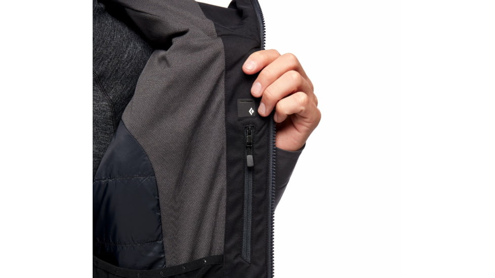 Black Diamond Boundary Line Mapp Insul Jck - Mens, Black/Carbon, Extra Large, AP7461809150XLG1