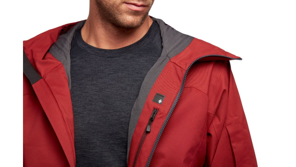Black Diamond Boundary Line Mapp Insul Jck - Mens, Dark Crimson/Carbon, Medium, AP7461809163MED1