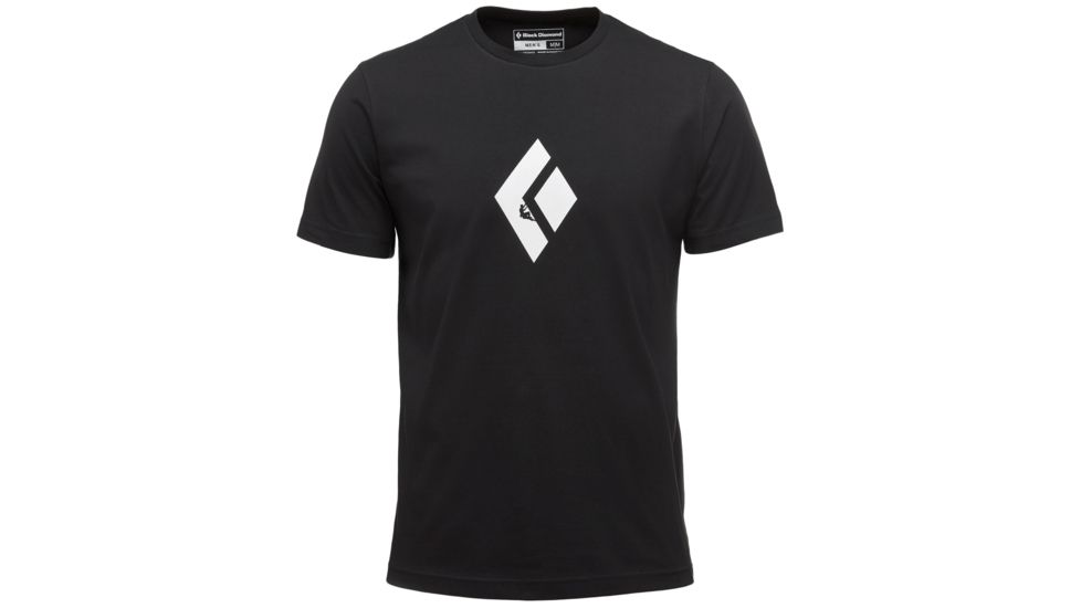 Black Diamond Climb Icon Logo Mens Short Sleeve Tee Shirt, Black, Extra Large, APM3QN015XLG1