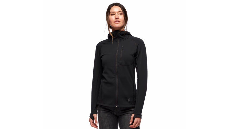 Black Diamond Coefficient Fleece Hoody - Womens, Black, Medium, AP7440210002MED1